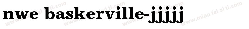nwe baskerville字体转换